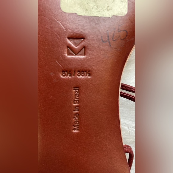 Mercedes Castillo Leather Sandals - Pink Sandals, Shoes - Picture 10 of 11